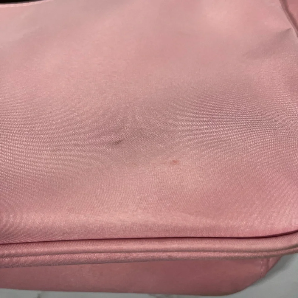 Gerber Pink and Brown Striped Diaper Bag with Changing Mat